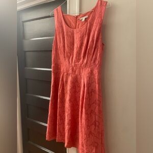 Coral Banana Republic Dress